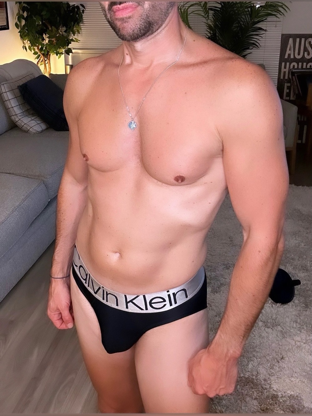 Calvin Klein | Ultra Low Rise Brushed Microfiber Stretch Hip Brief in Navy (S)